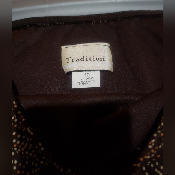 Vintage 90's Paisley Brown Long Skirt- XL - Picture 4 of 4